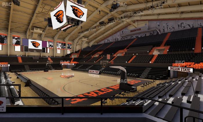 Gill Coliseum - Section Kk Seat View