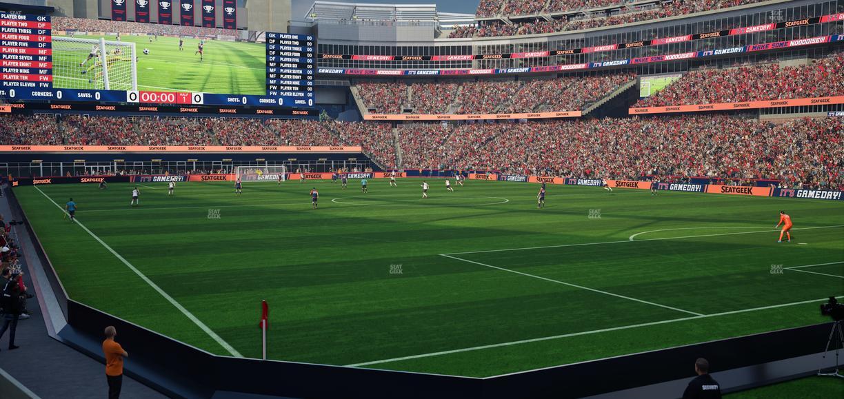 Gillette Stadium - Section 102 Seat View