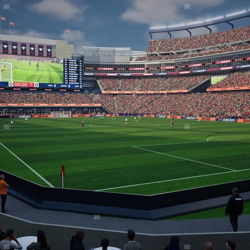 Gillette Stadium - Section 102 Seat View