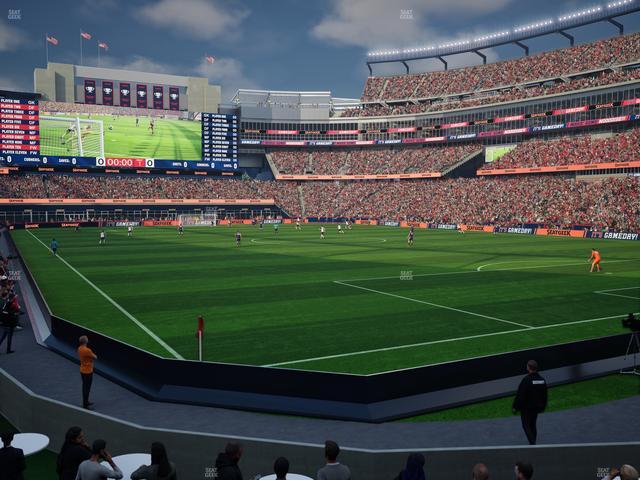 Gillette Stadium - Section 102 Seat View