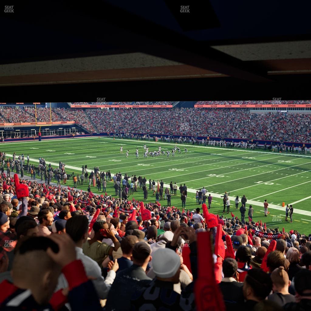 Gillette Stadium - Section 104 Seat View