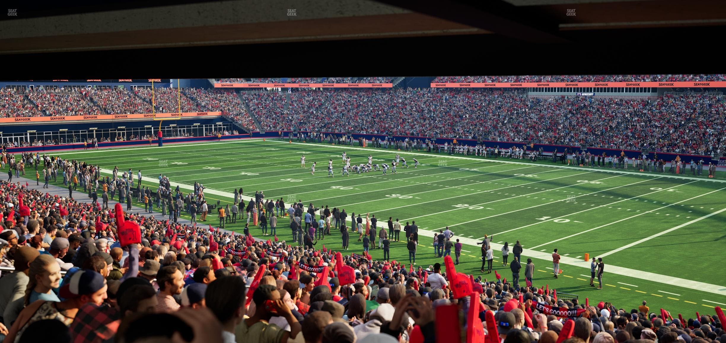 Gillette Stadium - Section 104 Seat View