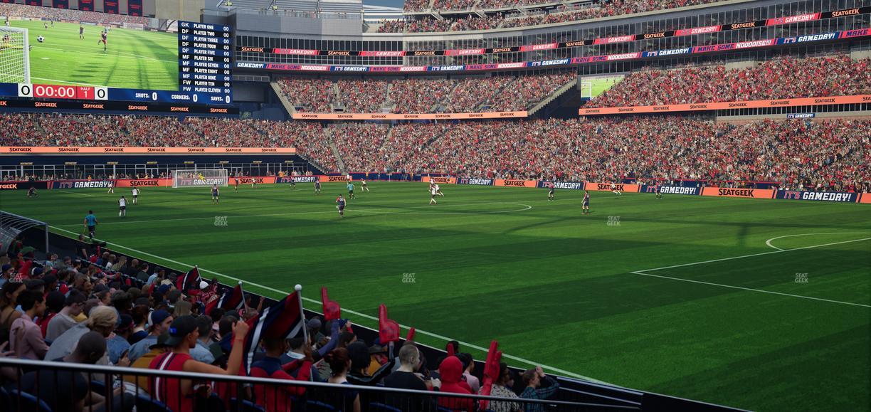 Gillette Stadium - Section 104 Seat View