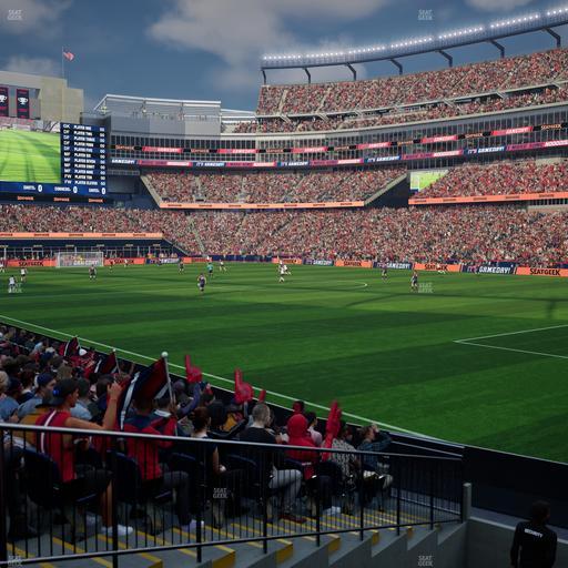Gillette Stadium - Section 104 Seat View