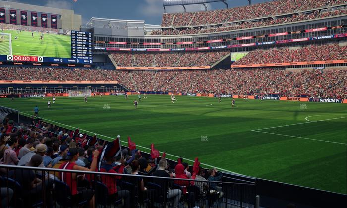 Gillette Stadium - Section 104 Seat View