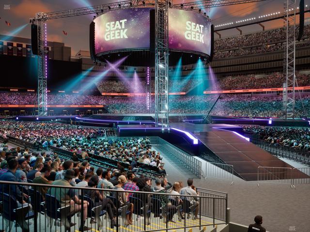 Gillette Stadium - Section 104 Seat View