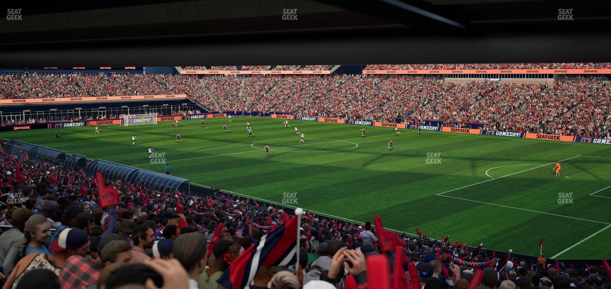 Gillette Stadium - Section 104 Seat View