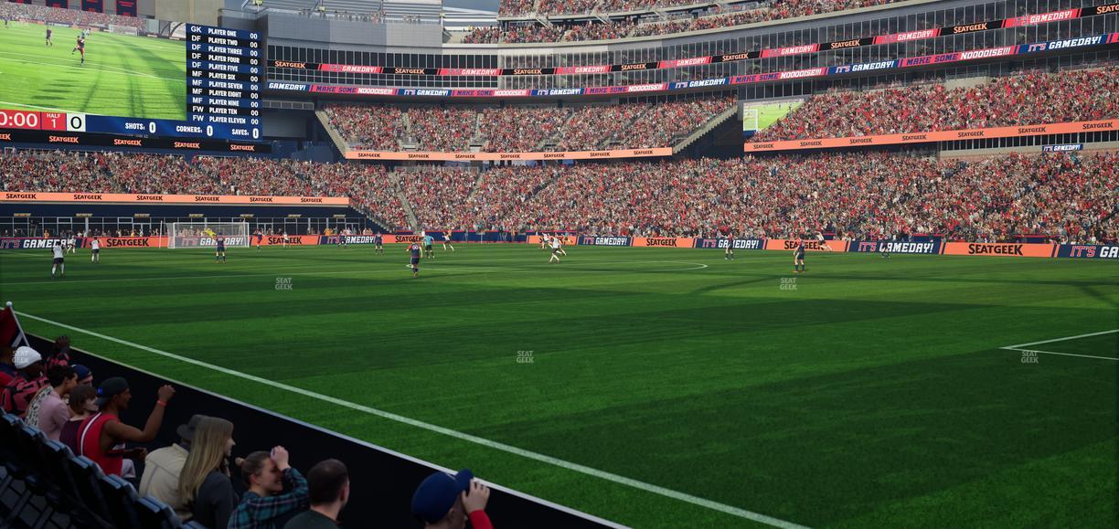 Gillette Stadium - Section 105 Seat View