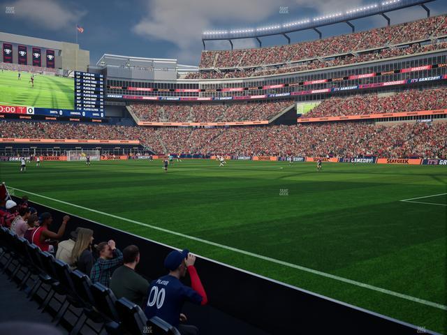 Gillette Stadium - Section 105 Seat View
