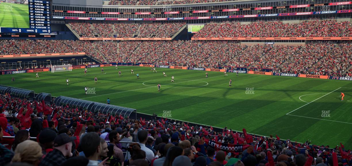 Gillette Stadium - Section 105 Seat View