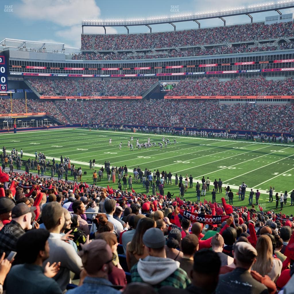 Gillette Stadium - Section 105 Seat View