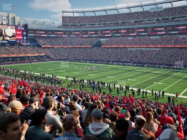 Gillette Stadium - Section 105 Seat View Gillette Stadium - Section 105 Seat View