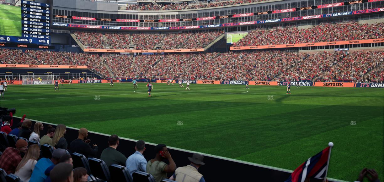 Gillette Stadium - Section 106 Seat View