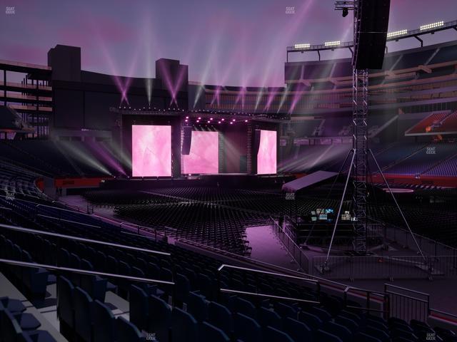 Official view from Section 106 at Gillette Stadium