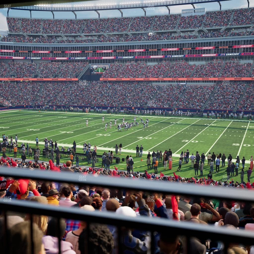 Gillette Stadium - Section 107 Seat View