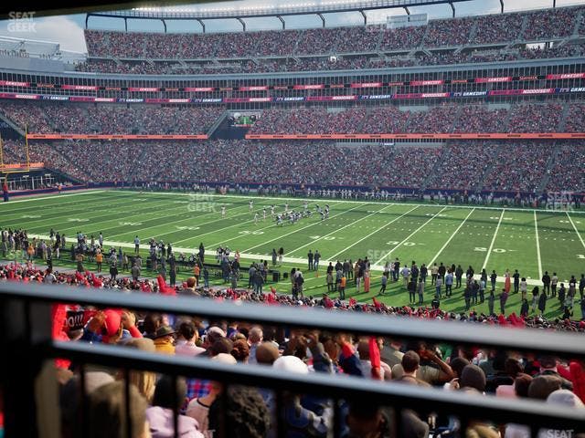 Gillette Stadium - Section 107 Seat View Gillette Stadium - Section 107 Seat View