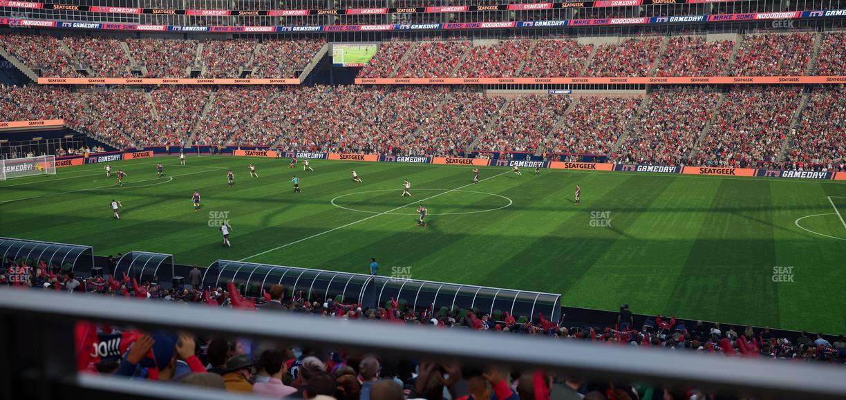 Gillette Stadium - Section 107 Seat View