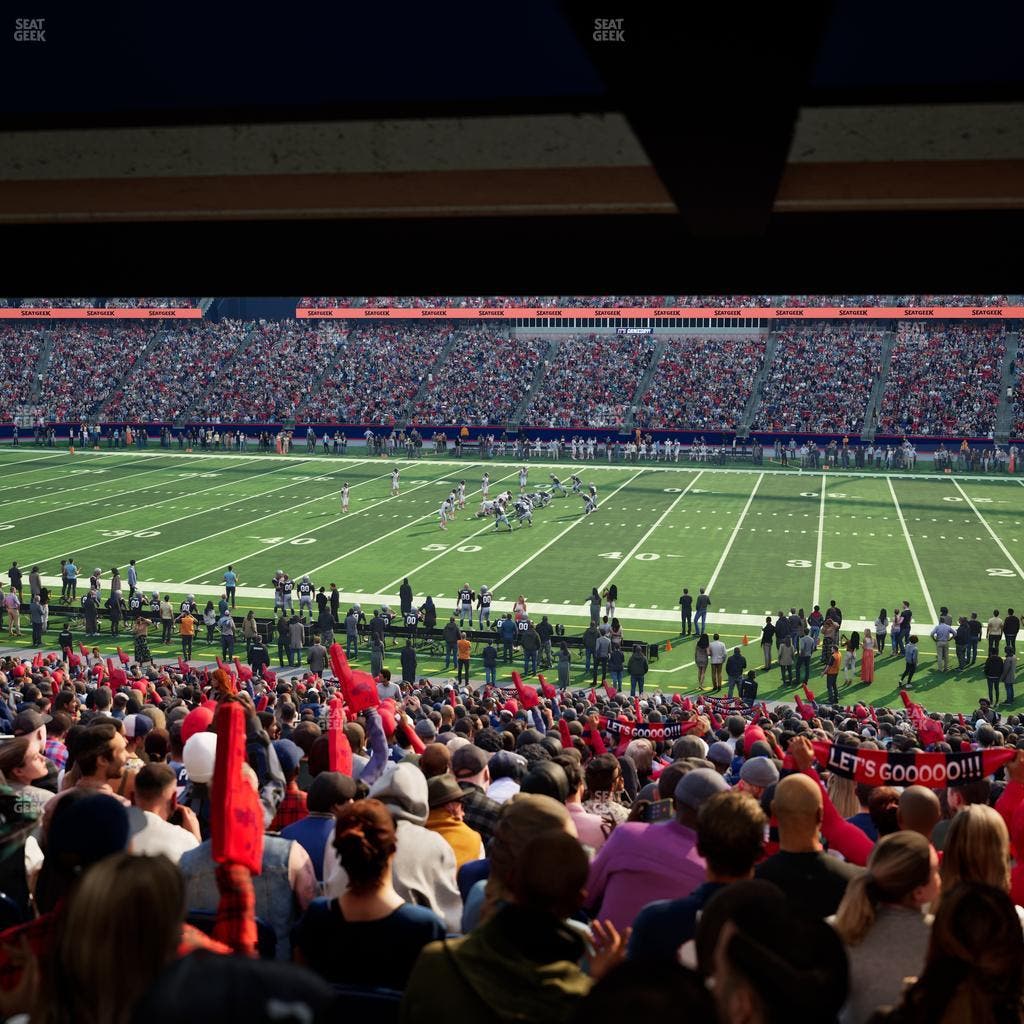 Gillette Stadium - Section 108 Seat View