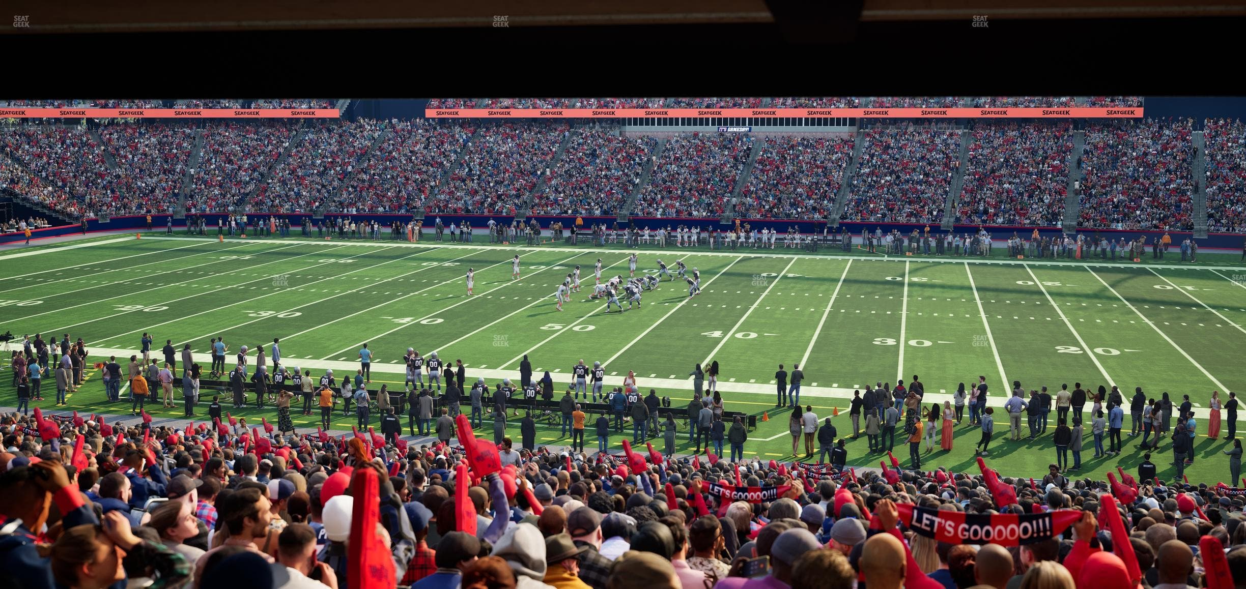 Gillette Stadium - Section 108 Seat View