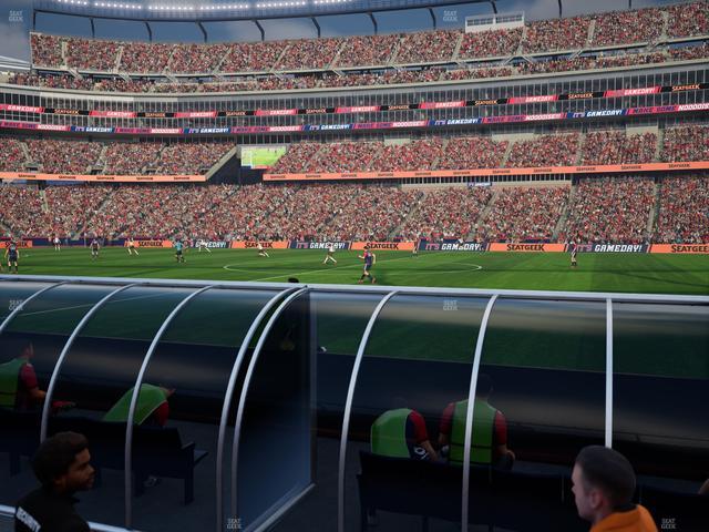 Gillette Stadium - Section 108 Seat View