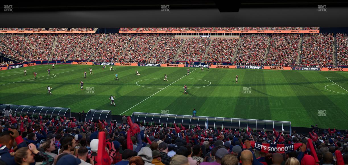 Gillette Stadium - Section 108 Seat View