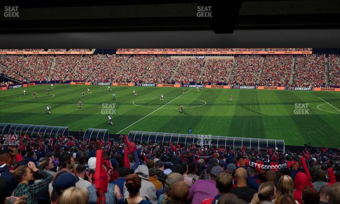 Gillette Stadium - Section 108 Seat View