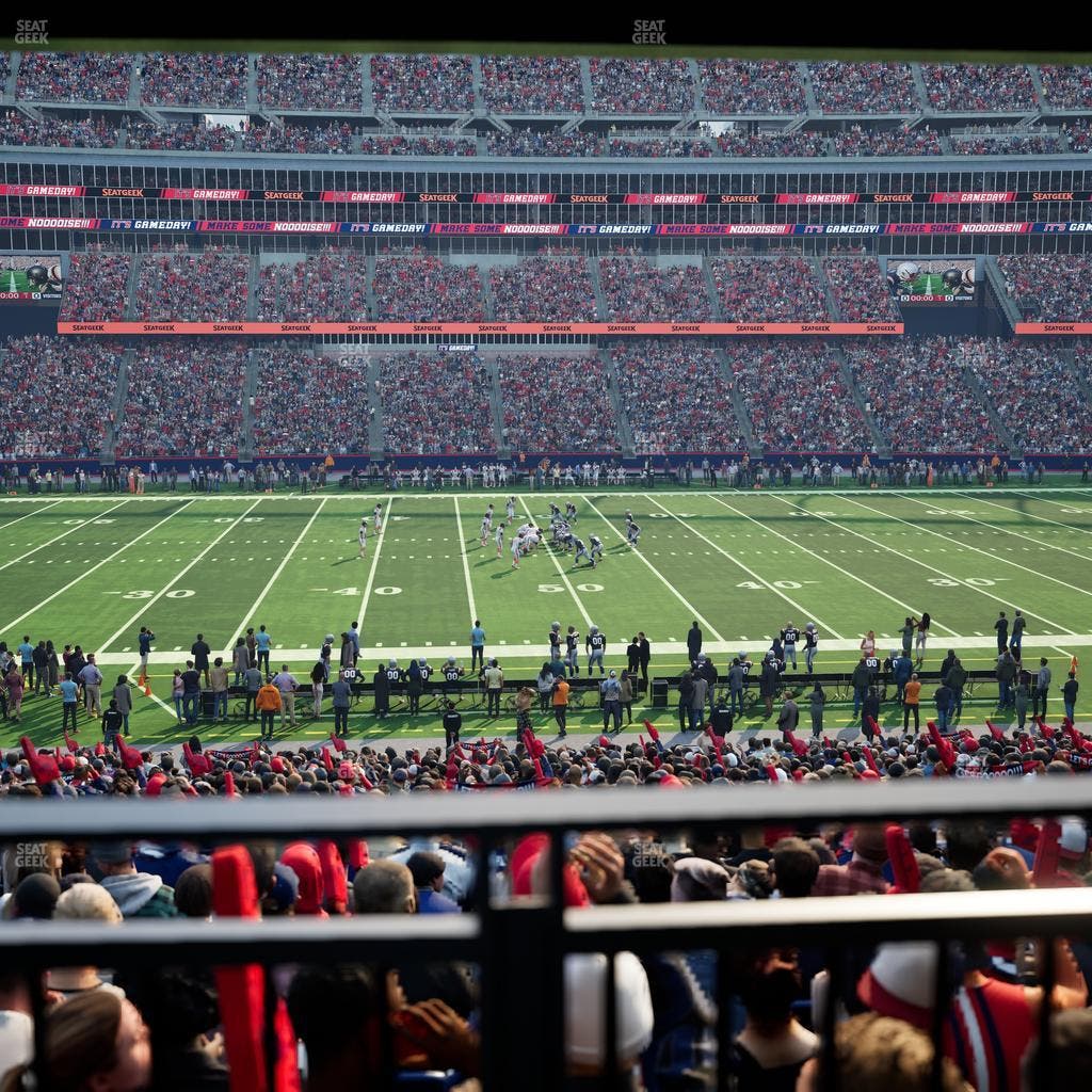 Gillette Stadium - Section 110 Seat View