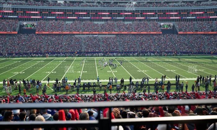 Gillette Stadium - Section 110 Seat View