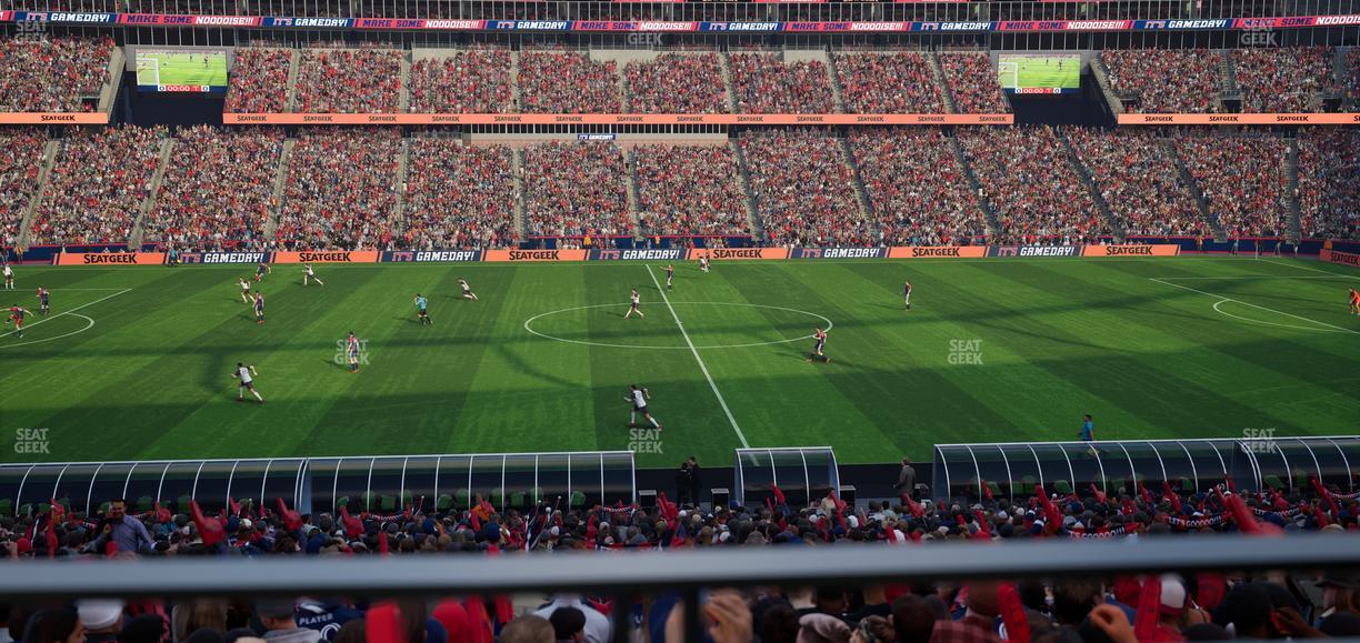 Gillette Stadium - Section 110 Seat View