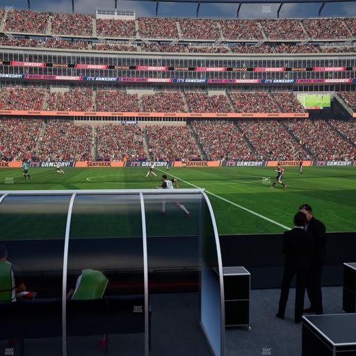 Gillette Stadium - Section 110 Seat View