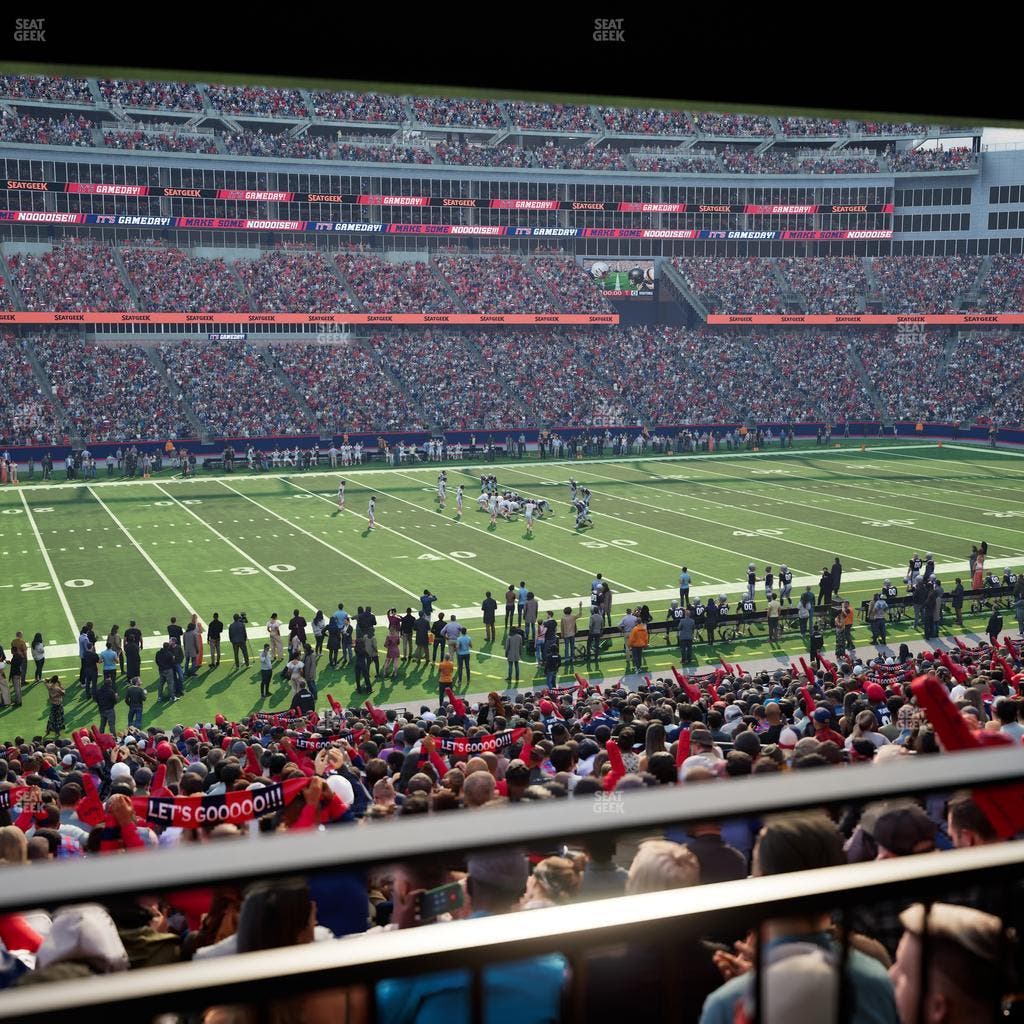 Gillette Stadium - Section 112 Seat View