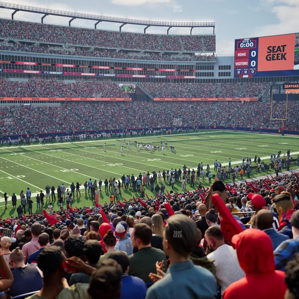 Gillette Stadium - Section 114 Seat View