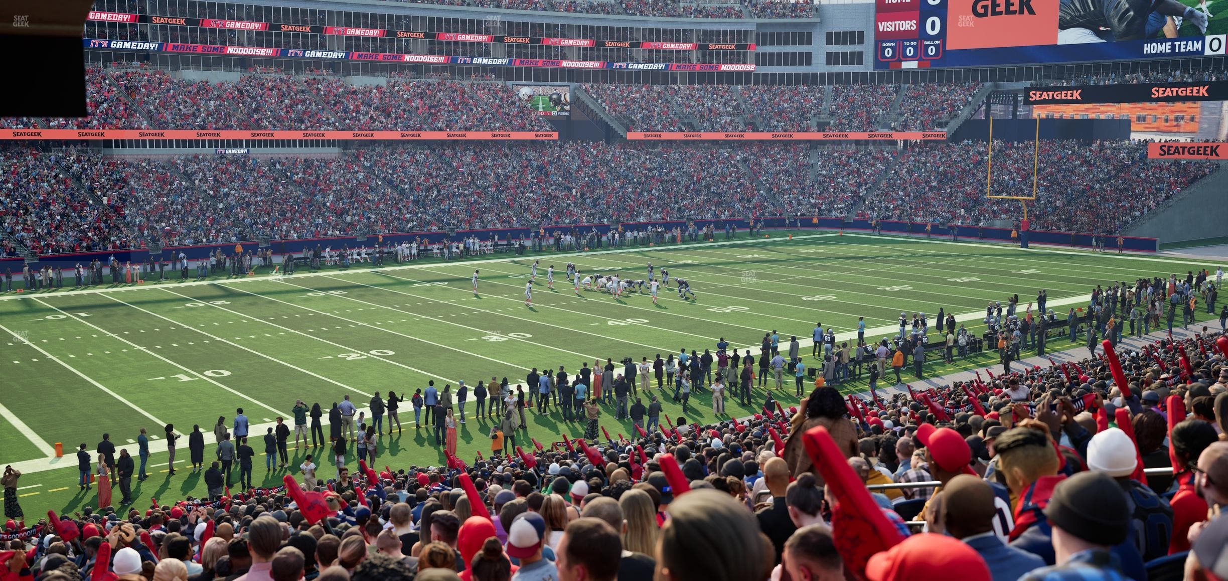 Gillette Stadium - Section 114 Seat View