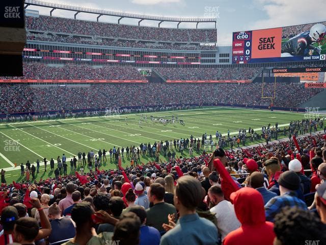 Gillette Stadium - Section 114 Seat View Gillette Stadium - Section 114 Seat View