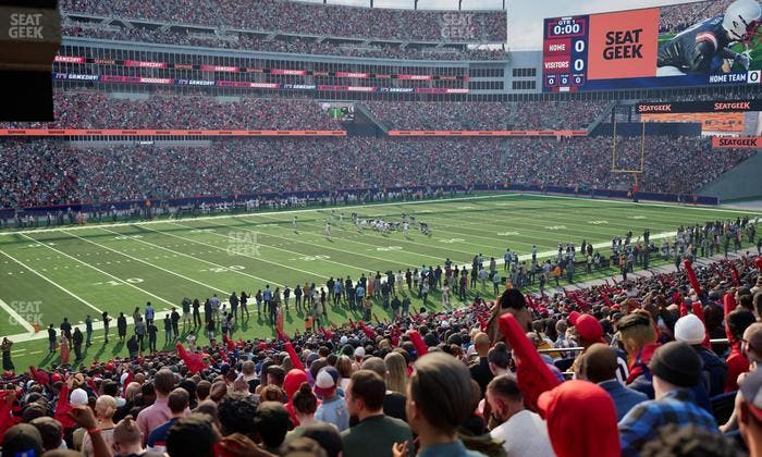 Gillette Stadium - Section 114 Seat View