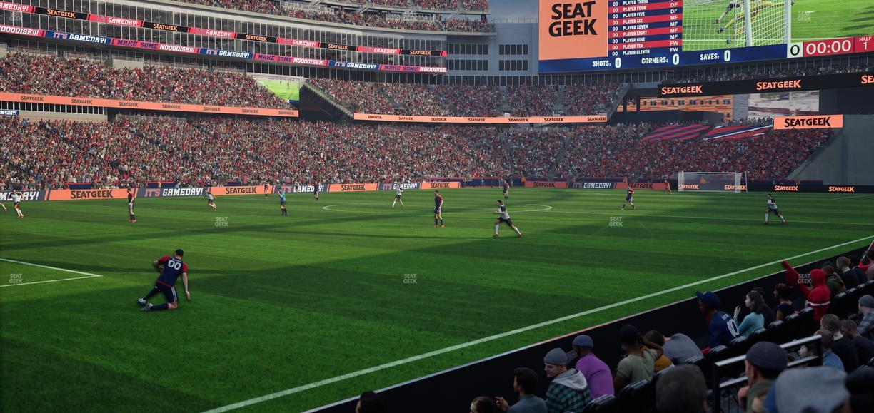 Gillette Stadium - Section 114 Seat View