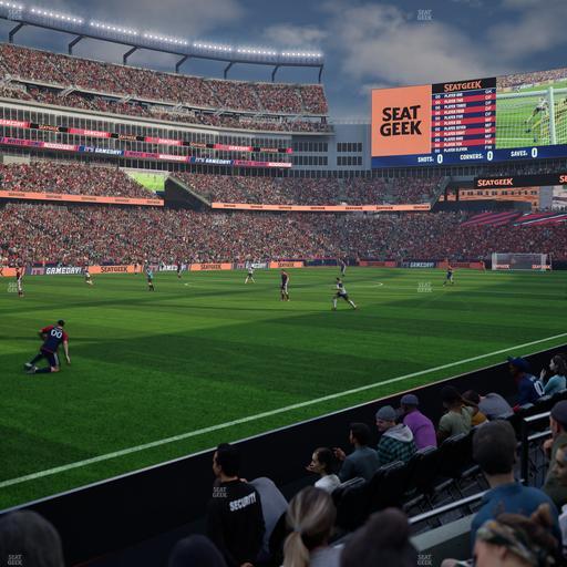 Gillette Stadium - Section 114 Seat View