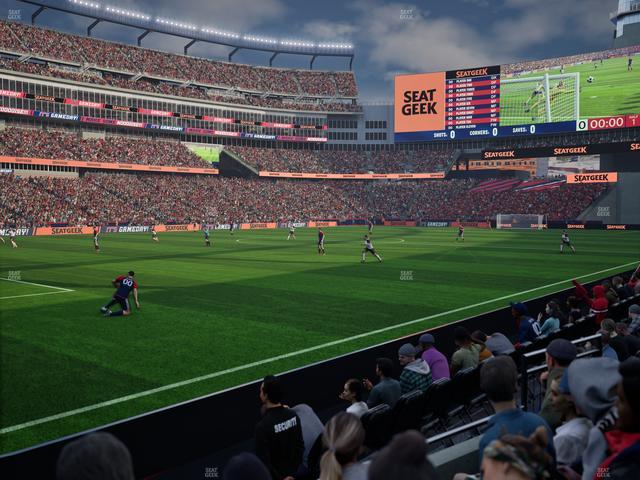 Gillette Stadium - Section 114 Seat View
