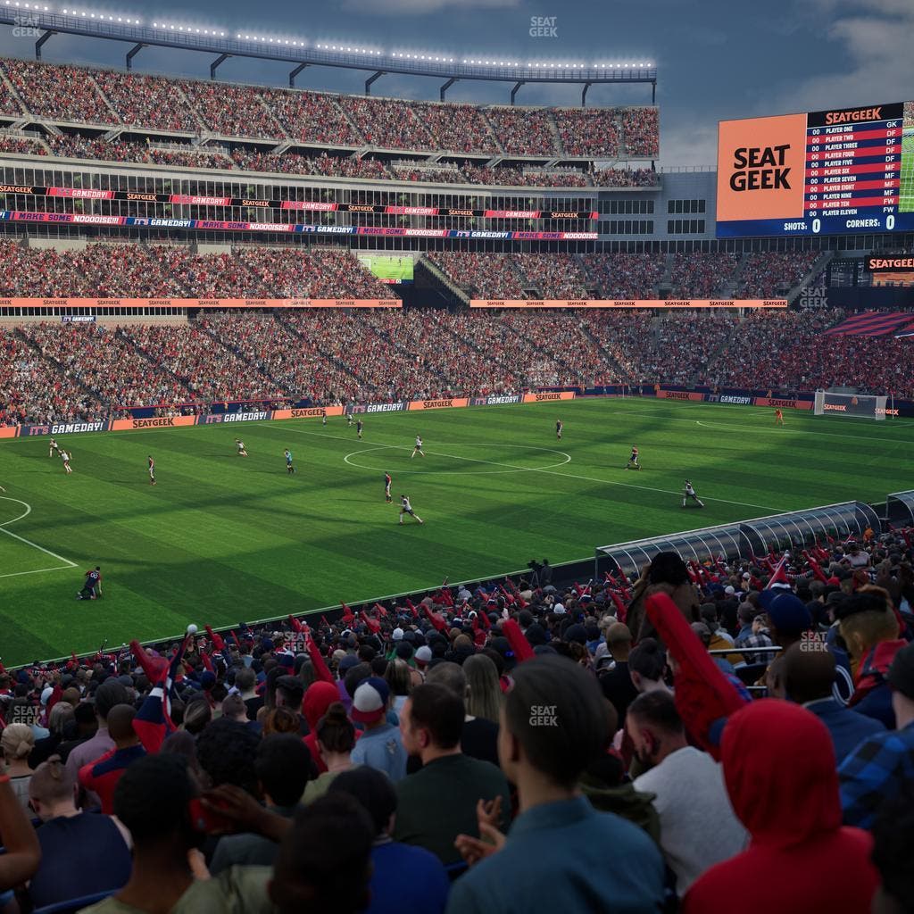 Gillette Stadium - Section 114 Seat View