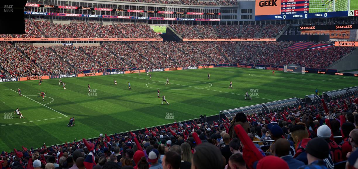 Gillette Stadium - Section 114 Seat View