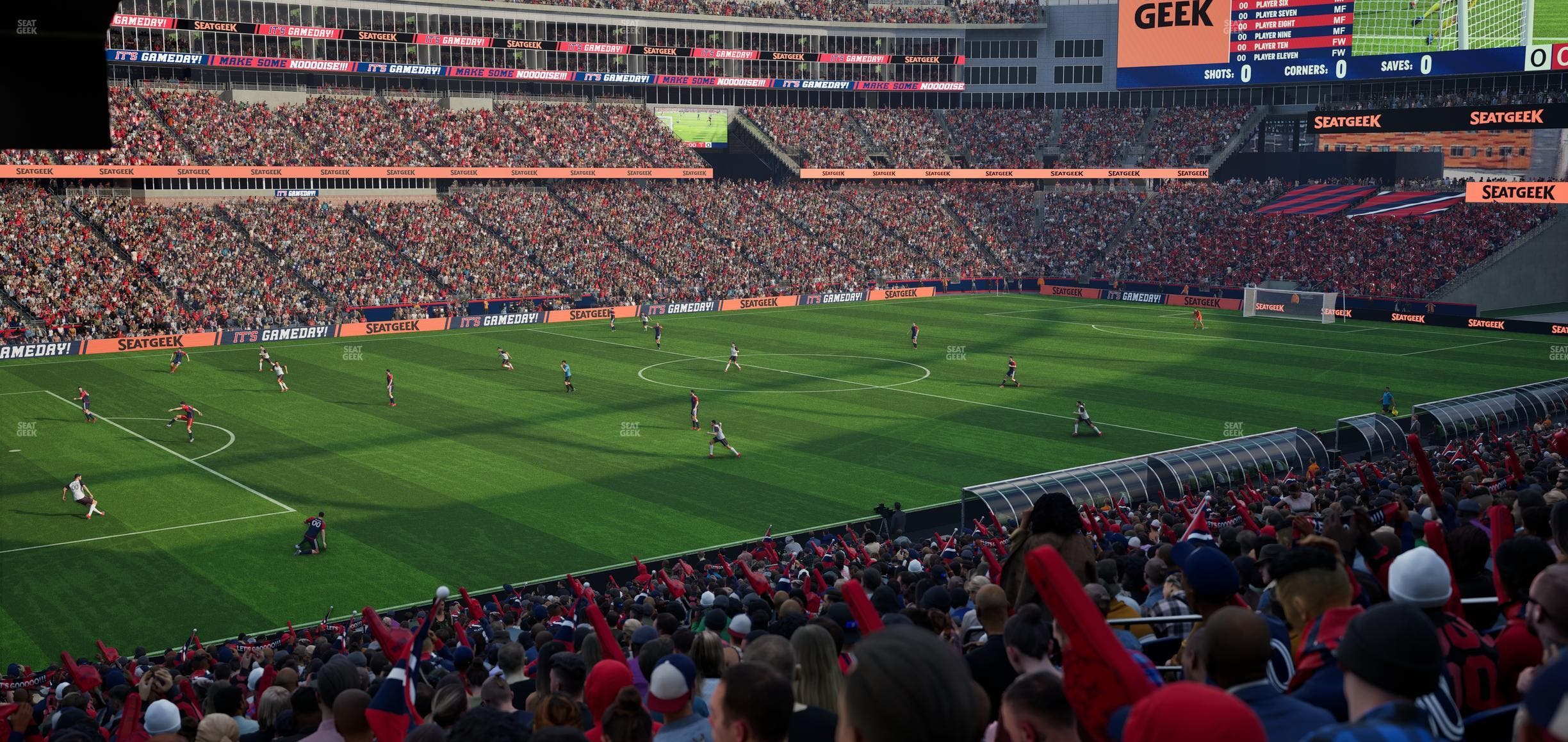 Gillette Stadium - Section 114 Seat View