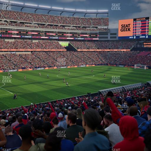 Gillette Stadium - Section 114 Seat View