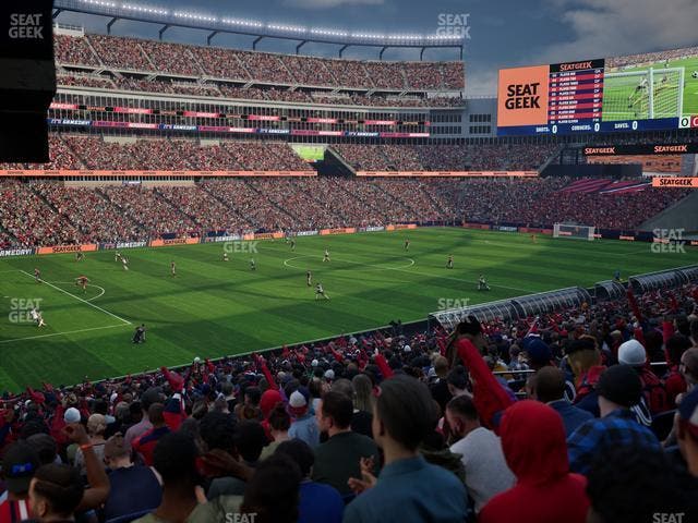 Gillette Stadium - Section 114 Seat View