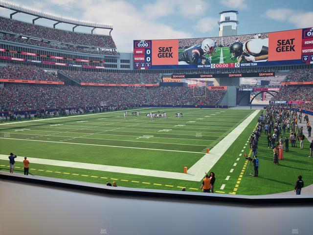 Official view from Section 118 at Gillette Stadium
