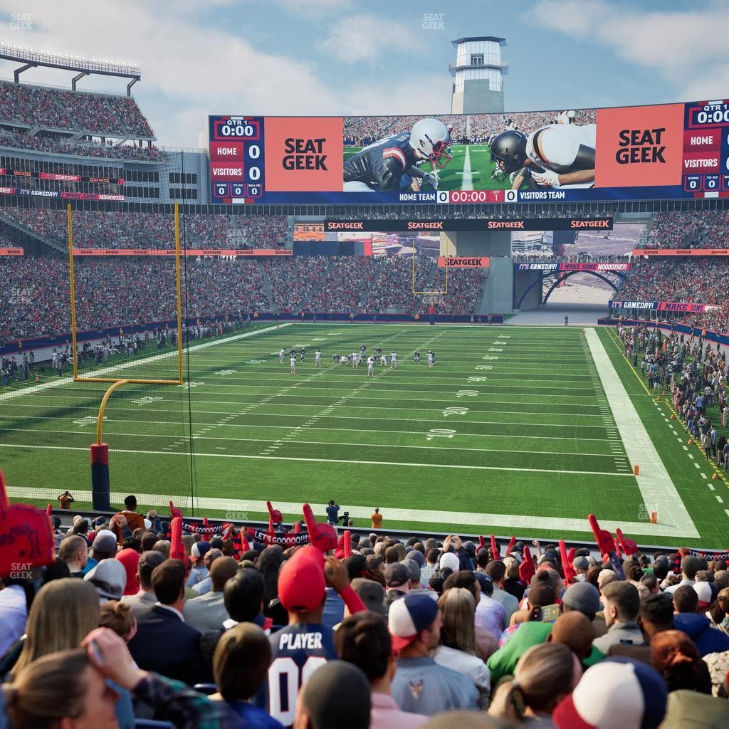 Gillette Stadium - Section 119 Seat View