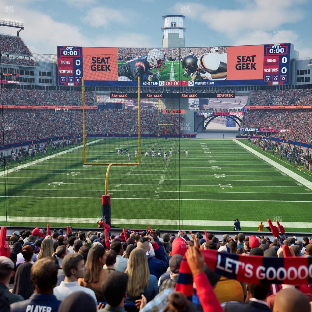 Gillette Stadium - Section 120 Seat View