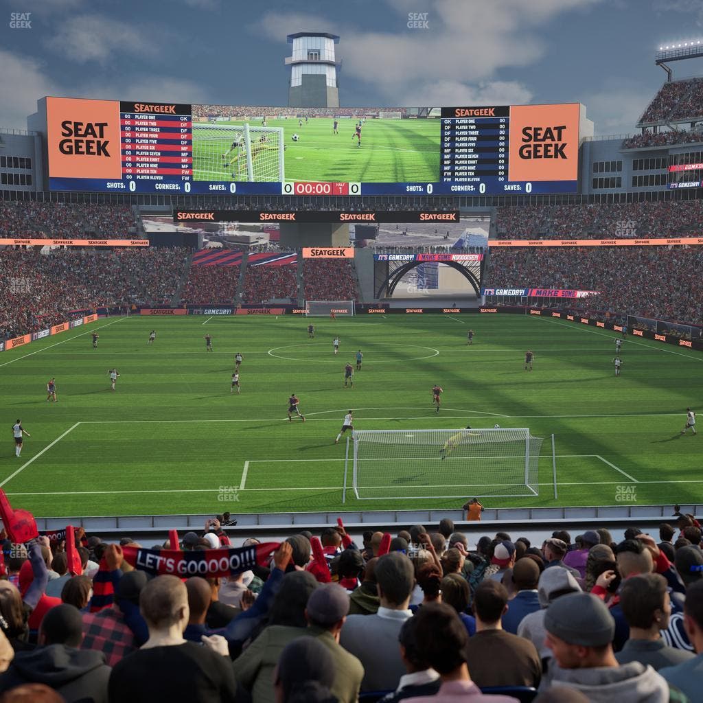 Gillette Stadium - Section 121 Seat View