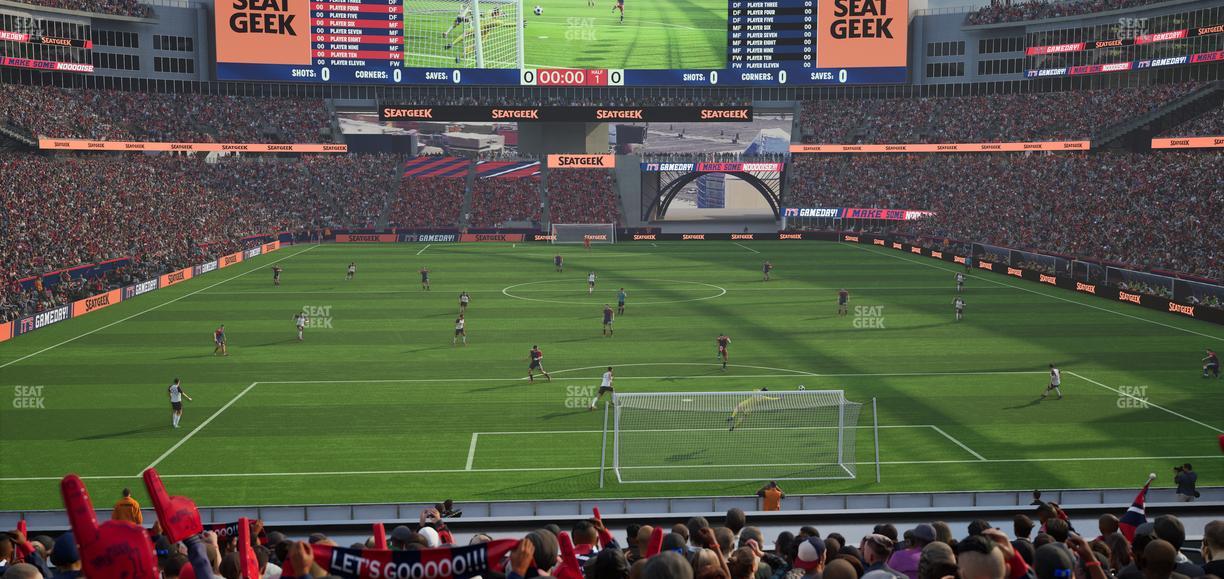 Gillette Stadium - Section 121 Seat View