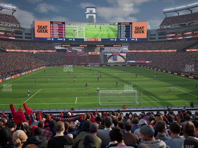 Gillette Stadium - Section 121 Seat View