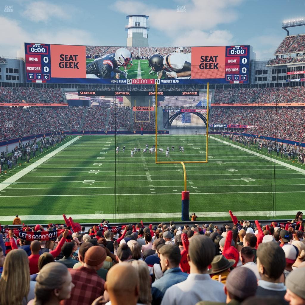 Gillette Stadium - Section 121 Seat View